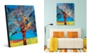 Creative Gallery Radiant Tree in Red Yellow Abstract Acrylic Wall Art Print Collection